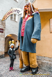 Giant guarding Riesengasse or Giants' Alley